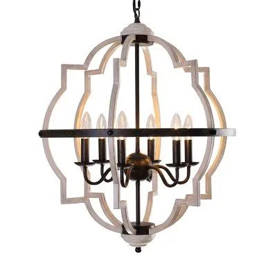 Cassville 6 - Light Unique Geometric Chandelier One Allium Way