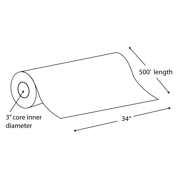 34x22 x 500& Engineering Bond Wide Format Roll (Carton of 2 Rolls)