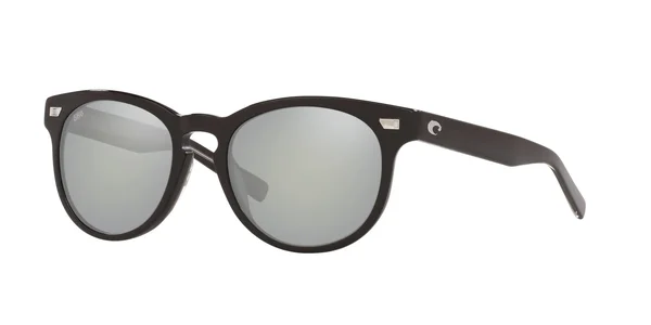 Costa Del Mar Sunglasses Shiny Black, Gray Silver Mirror 580G