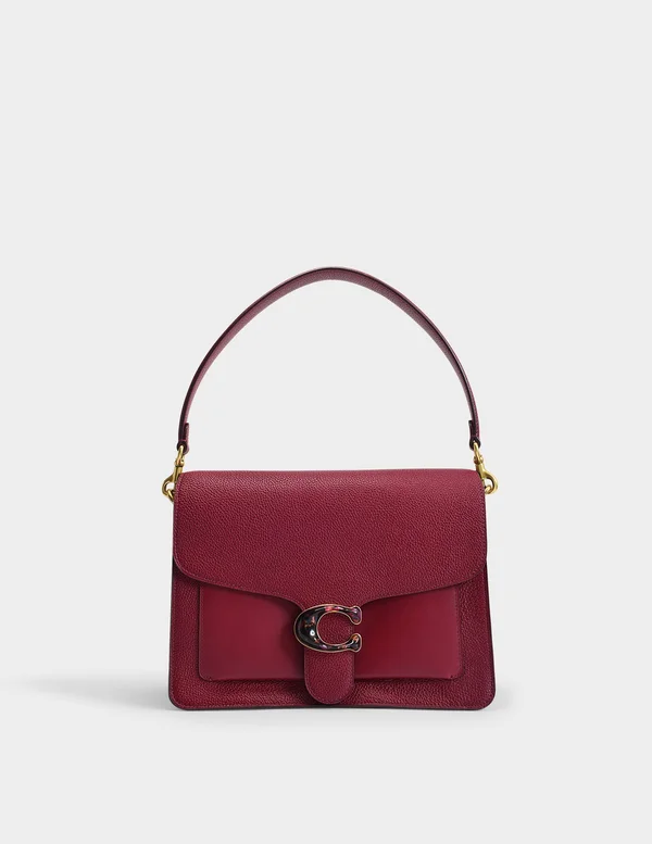 Coach Ladies Deep Red Tabby Leather Shoulder Bag