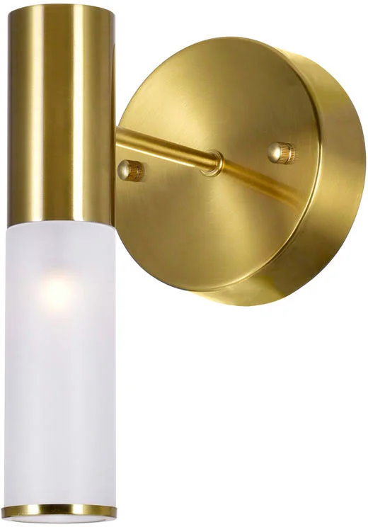 CWI Lighting 1221W7-1-625 1 Light Sconce with Brass Finish