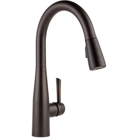 Delta Faucet Essa Single-Handle Kitchen Sink Faucet with Pull Down Sprayer and Magnetic Docking Spray Head, Venetian Bronze 9113