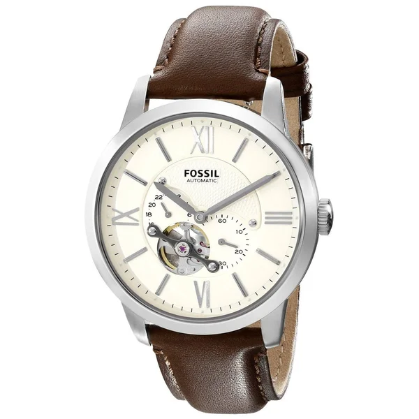 Fossil Men's ME3064 &Townsman& Automatic Brown Leather Watch