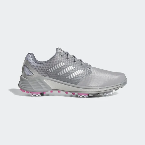 Adidas ZG21 Golf Shoes - gray/silver/screaming Pink 10 Wide