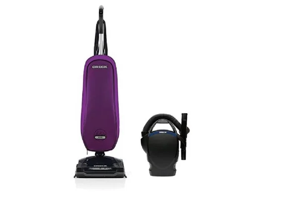 Oreck U7211ECRQ-CC1602 Axis Upright Lightweight Vacuum Cleaner - Purple Power Bundle with CC1600 Handheld VAC