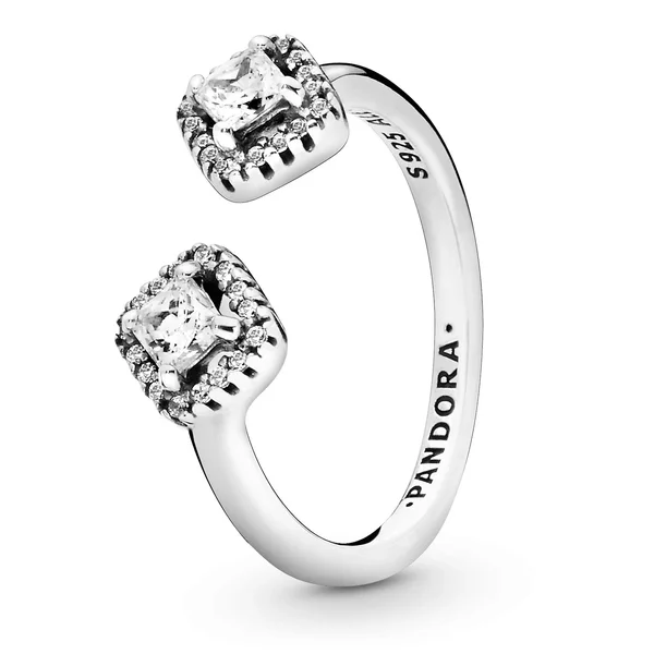 Pandora Square Sparkle Open Ring