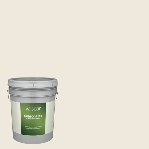 Valspar SeasonFlex Semi-Gloss Creamy Hgsw4033 Exterior Paint (5-Gallon), HGSW4033-936263