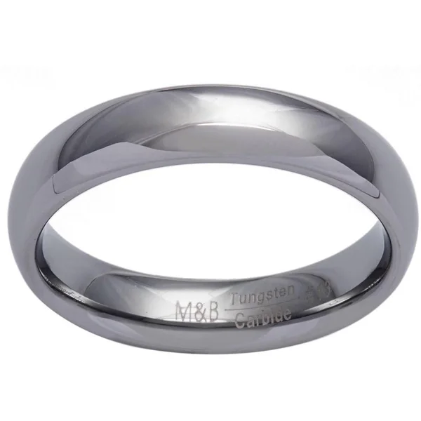 Men's Tungsten Carbide Dome Wedding Band (5.5 mm) - 7.5