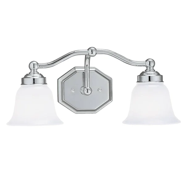 Norwell Lighting-8319-CH-DO-Trevi - Two Light Wall Sconce Chrome