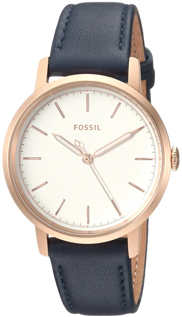 Fossil Women's Neely Blue Leather Band Watch ES4338