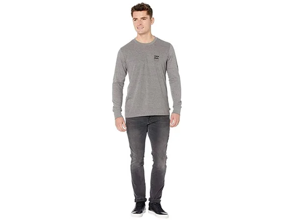 Billabong Men's Unity Long Sleeve T-Shirt - Small, Dark Grey Heather