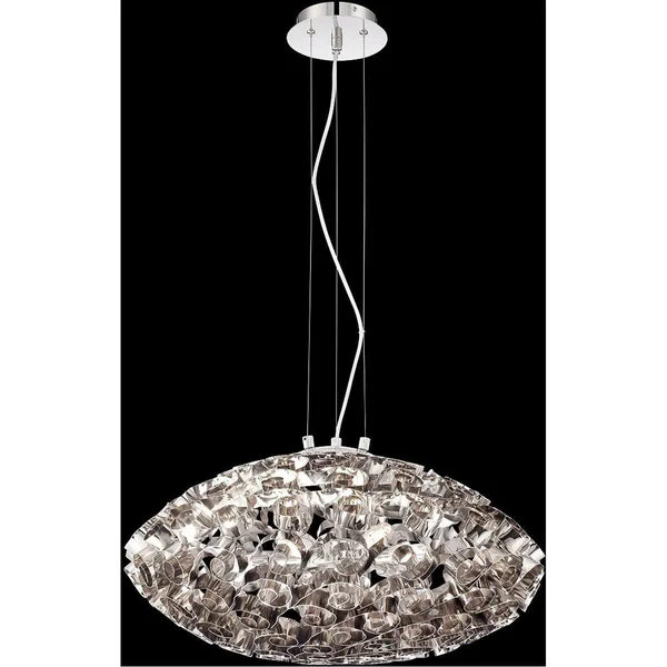 Eurofase Grace 6-Light Chandelier - Nickel Finish (Metal)