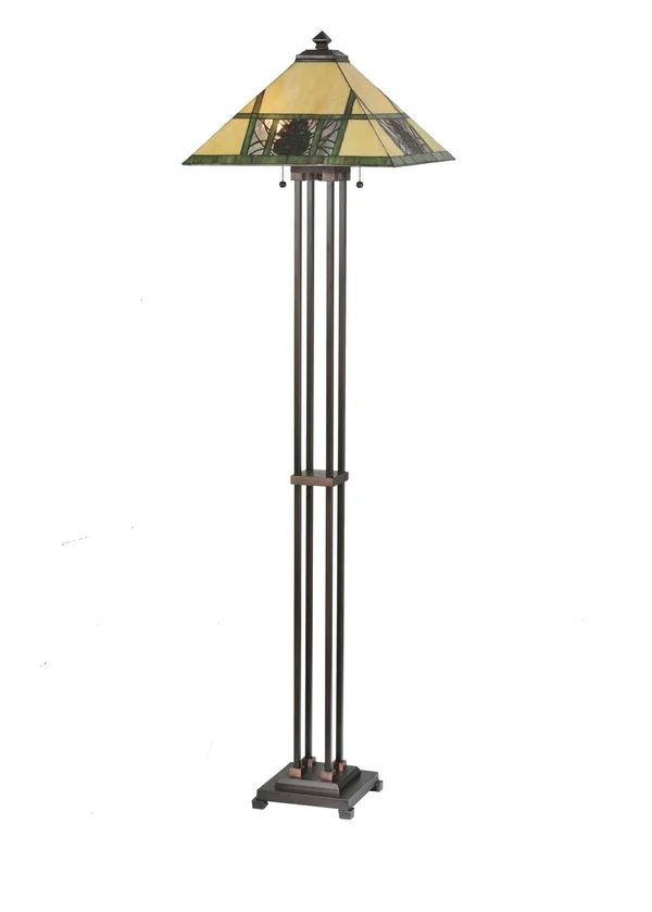 Meyda 63x22H Pinecone Ridge Floor Lamp