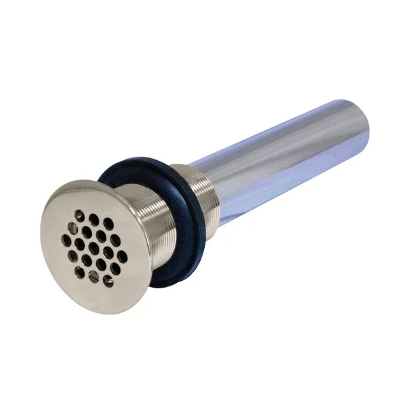Kingston Brass Grid Bathroom Sink Drain Without Overflow - Polished Nickel HKB4006