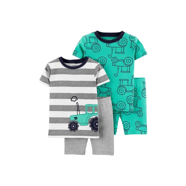 Toddler Boy Carter&s 4 Piece Pajama Set - Boy's, Size: 2T, Tractor