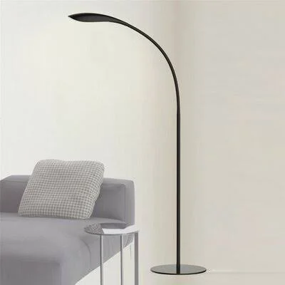 Alcantar 55x22 LED Arched Floor Lamp Zipcode Design Base Finish: Black