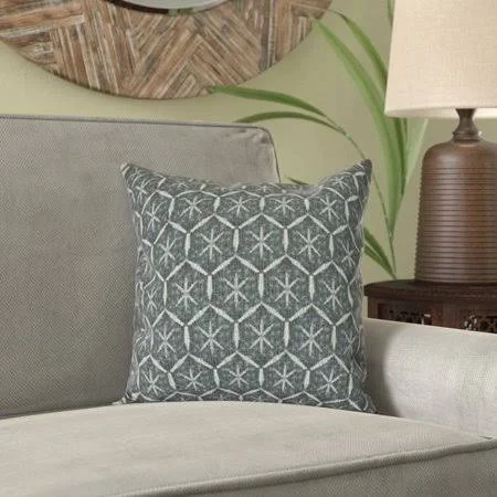 Bungalow Rose Lassiter Tufted Geometric Throw Pillow Size: 26x22 H x 26x22 W, Color: Black
