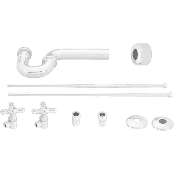 Westbrass d1838l-12 Traditional Pedestal Lavatory Kit - Cross Handles - Oil Rubbed Bronze