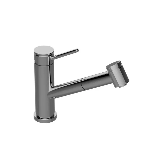 Graff G-4425-LM53-PC M.E. 25 8 1/4x22 Single Handle Deck Mounted Pull-Out Kitchen Faucet in Polished Chrome