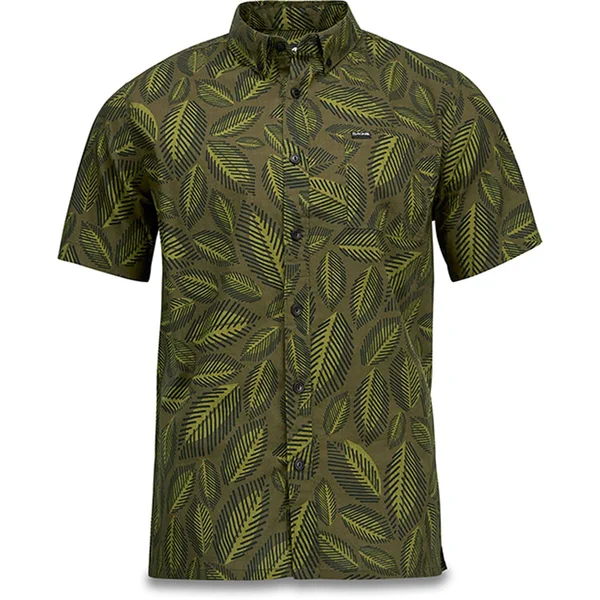 Dakine Poipu Woven Short-Sleeve Shirt - Men's Dark Olive Trop