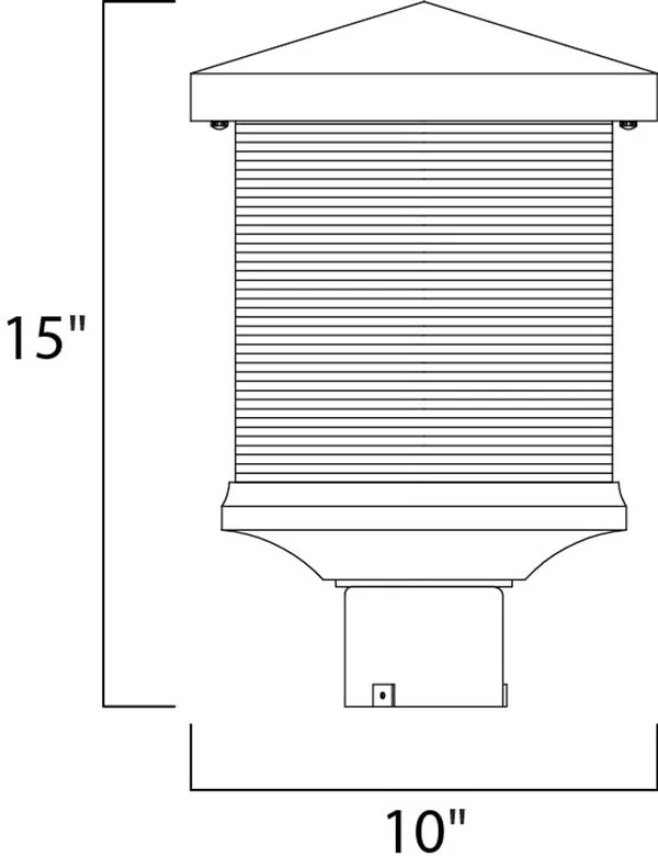 Maxim Lighting 48735CLET Triumph VX Earth Tone Outdoor Post Light