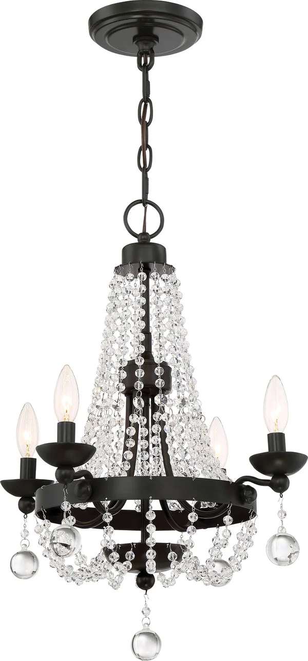 Quoizel Livery 4 Light Chandelier - Western Bronze - LVY5004WT