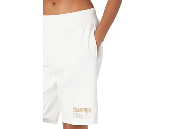 Champion Life REVERSE Weave Cut-Off Shorts - White - Casual Shorts