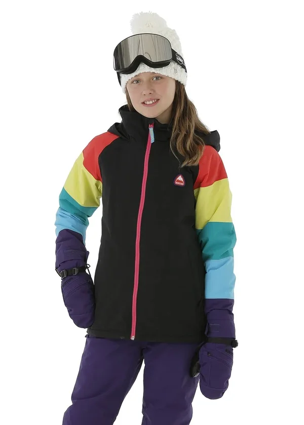 Burton Girls& Hart Jacket - Xs - True Black - Rainbow