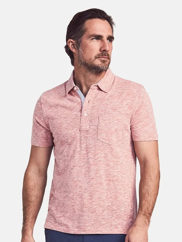 Faherty Men's Short-Sleeve Heather Polo L