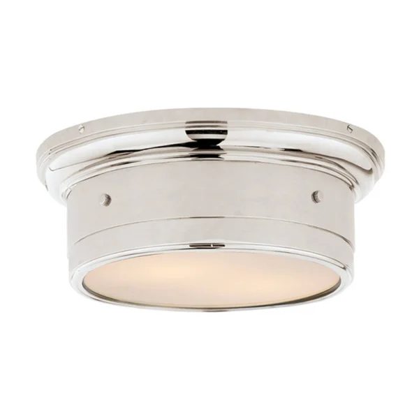Visual Comfort Lighting Studio Siena 2 Light Flush Mount - Polished Nickel