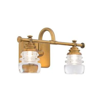 Rindham 2-Light Vanity Light Darby Home Co Finish: Aged Brass