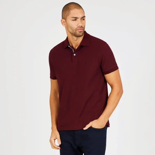 Nautica Men's Classic Short Sleeve Solid Polo Shirt