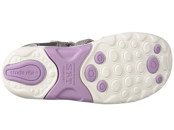 Stride Rite SRtech Luna Sandal, Toddler Girl's, Size: 8.5, Silver