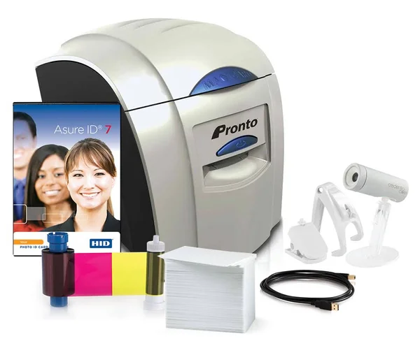 Pronto Single Sided Photo ID Printer with Bundle