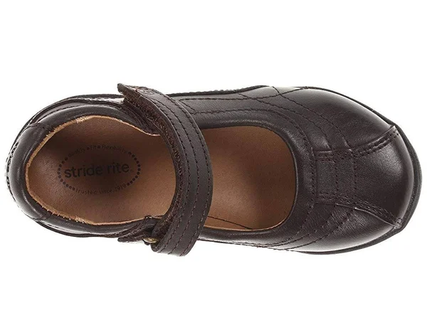 Stride Rite Claire Big Girl's Brown Uniform Flats - Size: 9.5