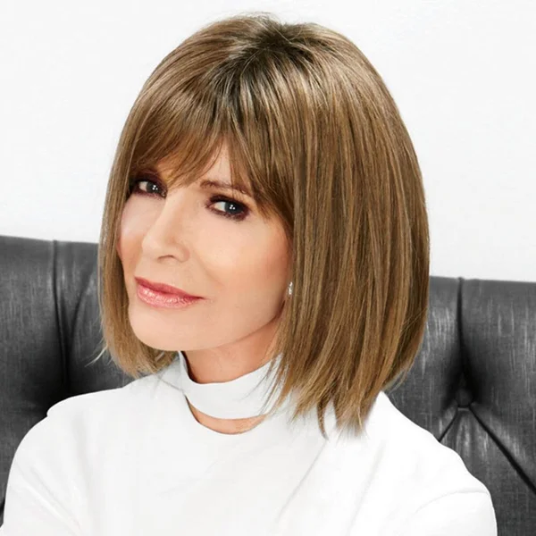 Award Winner Wig by Jaclyn Smith in Brunette - Mid-Length Straight Wig