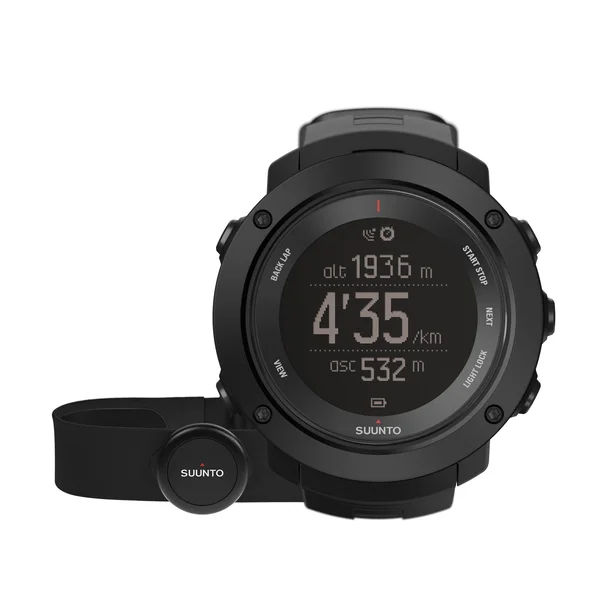 Suunto Ambit 3 - GPS Watch with Heart Rate Monitor Bundle - Black
