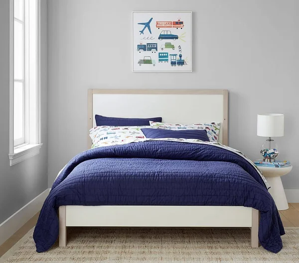 Cole Farmhouse 4-in-1 Full Bed Conversion Kit, Montauk White, In-Home Delivery