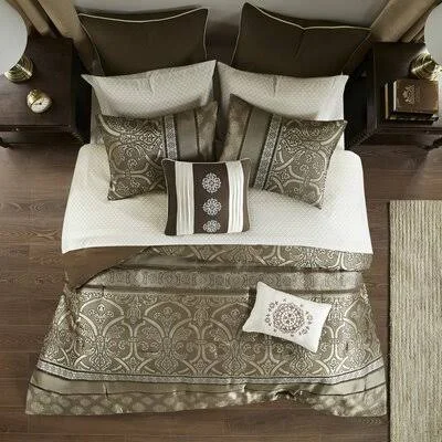 Zoraida 16 Piece Jacquard Complete Comforter Set Astoria Grand Size: Queen Comforter + 15 Additional Pieces