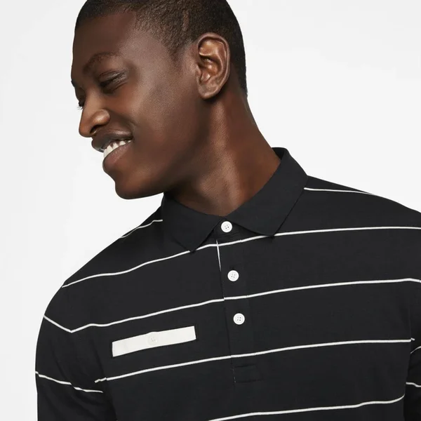 Nike Men's Stripe Player Golf Polo, Size: XL, Black