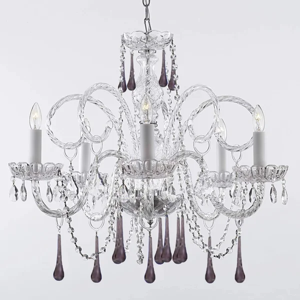 Amethyst Purple Crystal Chandelier H25x22 x W24x22