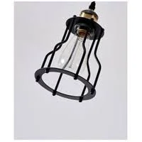 Bethel International DU08P Canada 1 Light 6 inch Black Single Pendant Lighting Ceiling Light