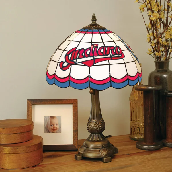 MLB Cleveland Indians Tiffany Table Lamp