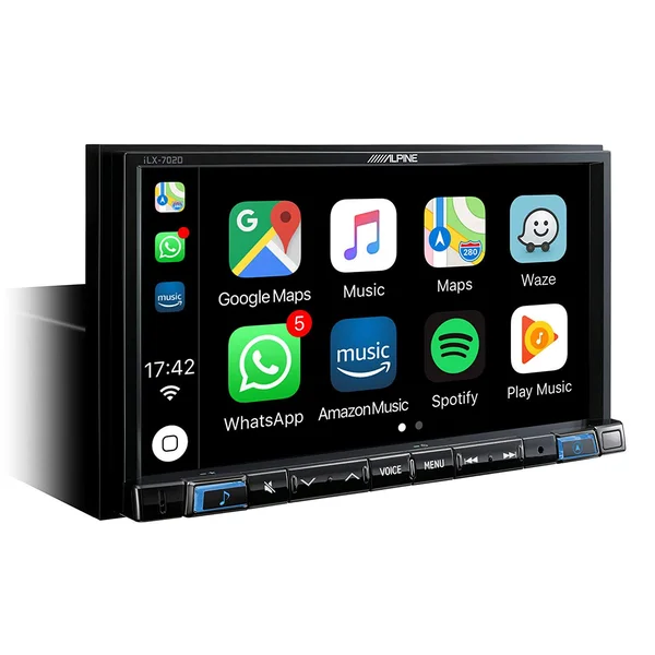 Alpine Electronics iLX-702D Digital Media Receiver 2 DIN, Black