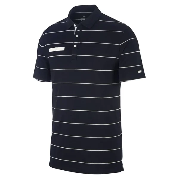 Nike Men's Stripe Player Golf Polo, Size: XL, Black