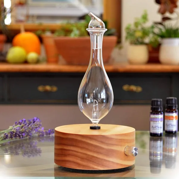 Aromis Aromatherapy Diffuser - Professional Grade - Wood and Glass (solum Lux Merus) - Premium, Essential Oil Diffuser, Oils Humi