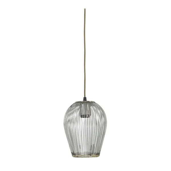 Light & Living Hanging Pendant Lamp D16x20cm Abby Antique Silver Unique Pendant Lights 3075723