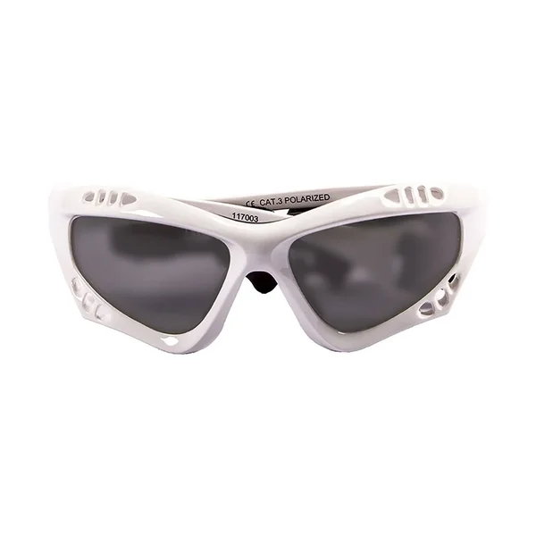 Ocean Sunglasses Australia Polarized Red Transparent with Smoke Lens