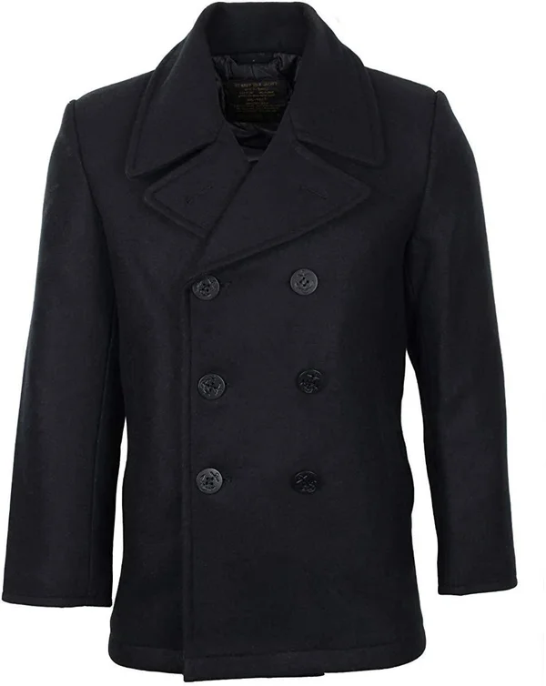Mil-Tec US Navy Pea Coat Black Size 5XL