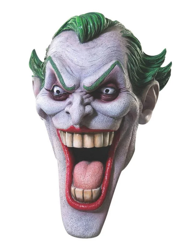Rubie&s Costumes Men's Joker Adult Halloween Latex Mask, Green/White, OS